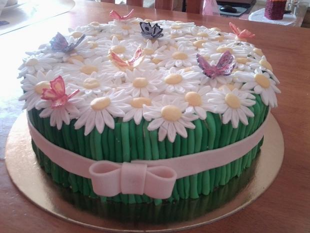 margarétky, torta, Narodeninové torty, Bazinka, 1