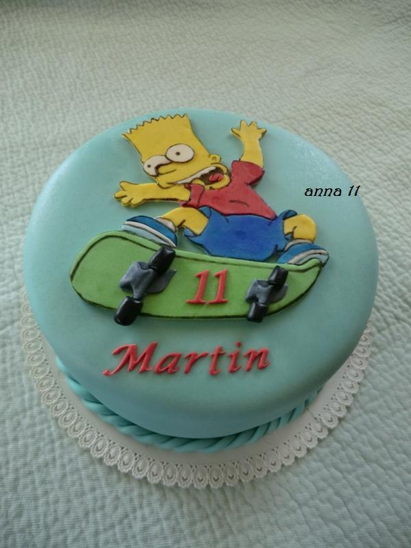 pre môjho synka jeho Bart :), torta, Ostané torty pre deti, anna11, 1