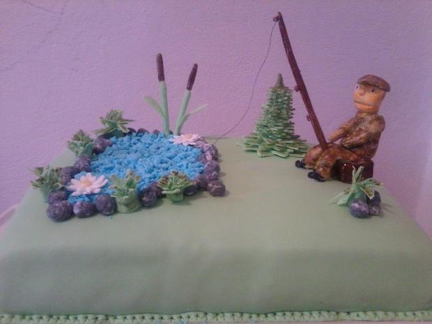 Pre rybára, torta, Narodeninové torty, Bazinka, 1