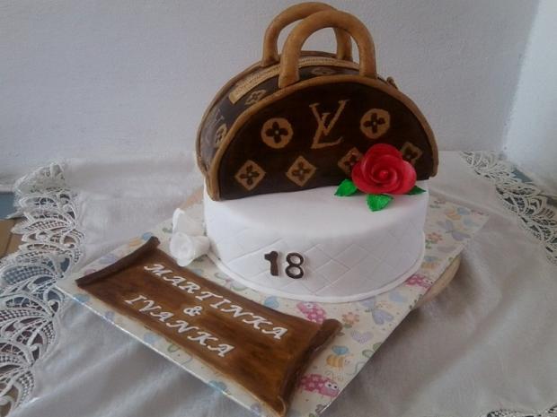 LV kabelka, torta, Narodeninové torty LV kabelka, torta, Narodeninové torty, Bazinka, 1