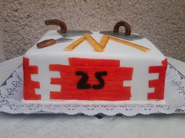 pre murára, torta, Narodeninové torty pre murára, torta, Narodeninové torty, Bazinka, 1