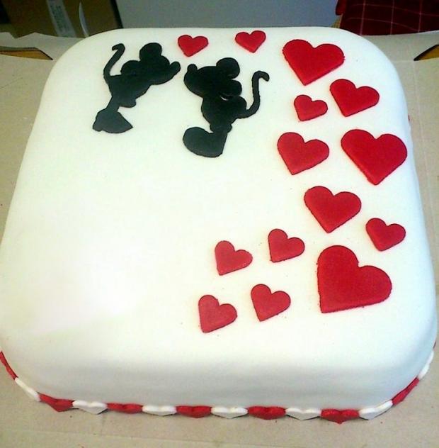 Mickey a Minnie - na Valentína, na výročie, torta, Netradičné torty Mickey a Minnie - na Valentína, na výročie, torta, Netradičné torty, Viktoria53, 1