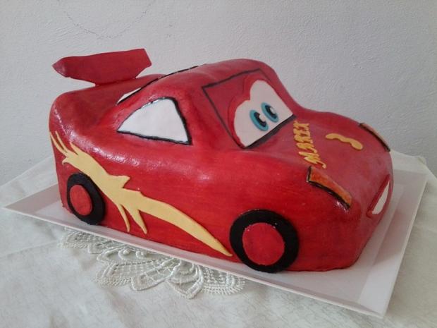 blesk mcqueen, torta, Torty autíčka, vláčiky, Bazinka, 1