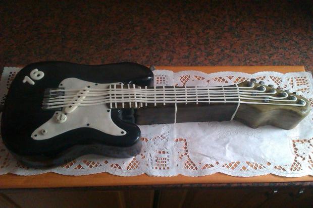 Gitara , torta, Netradičné torty, erikaja, 1