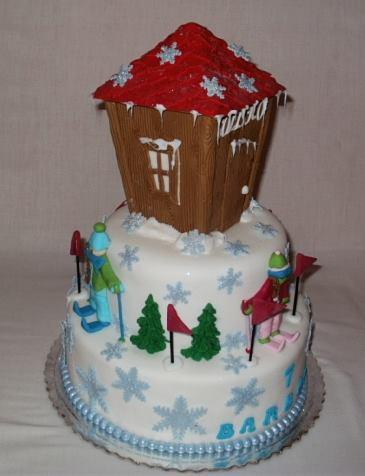 pre lyžiarku, torta, Športové torty pre lyžiarku, torta, Športové torty, Vesna, 1