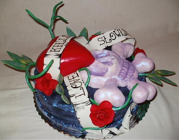 Ed  hardy, torta, Netradičné torty, Vesna, 1