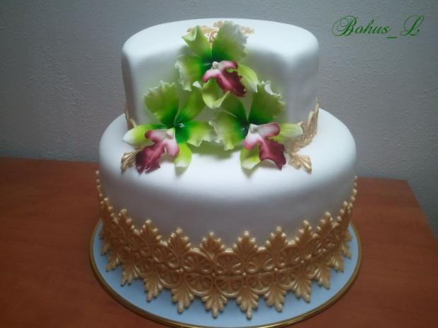 s orchideami, torta, Svadobné torty s orchideami, torta, Svadobné torty, Bohus_L, 1