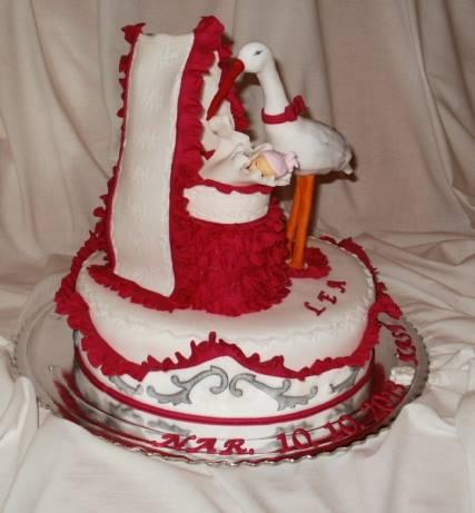 s bocianom, torta, Torty na krstiny, Vesna, 1