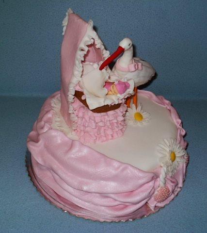 s bocianom, torta, Torty na krstiny, Vesna, 1