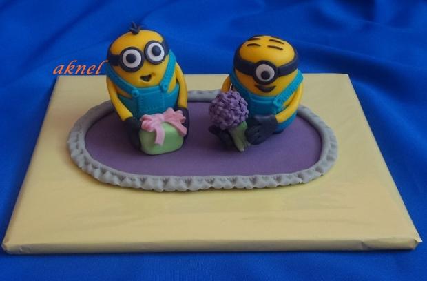 Mimoni, torta, Ozdoby na torty Mimoni, torta, Ozdoby na torty, aknel, 1