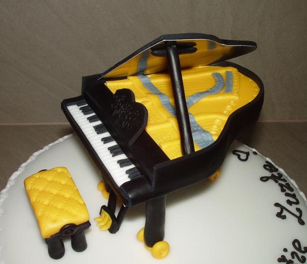 Klavír detail, torta, Ozdoby na torty, zabinka, 1