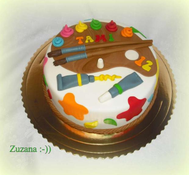 pre malú výtvarníčku , torta, Ostané torty pre deti pre malú výtvarníčku , torta, Ostané torty pre deti, bobka Zuzana, 1