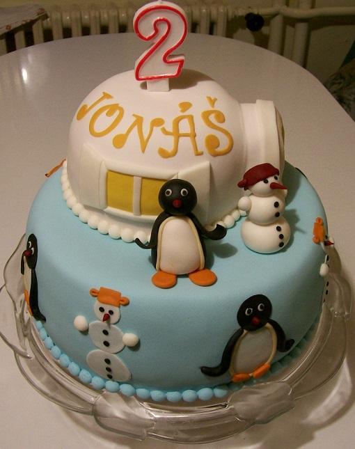 Pingu, torta, Rozprávkové torty, marienka1984, 1