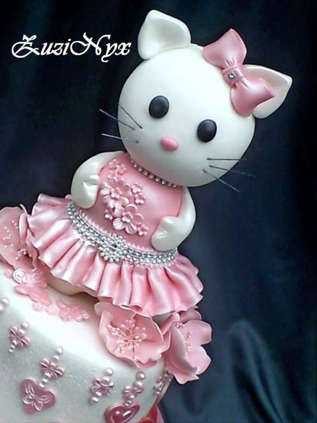 Cica Kitty, torta, Rozprávkové torty, ZuziNyx, 1