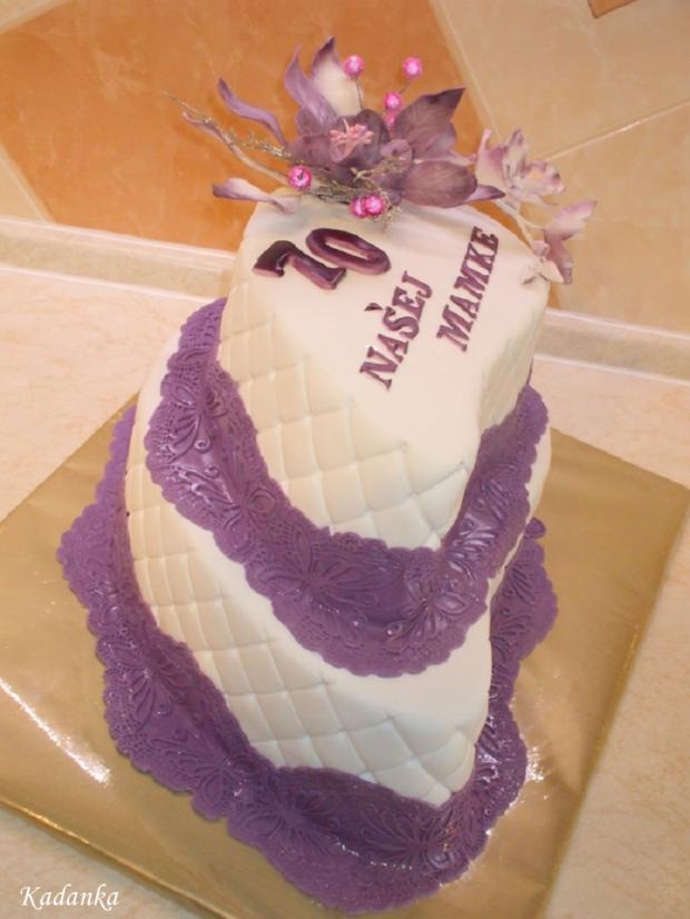 Slza vo fialovom, torta, Narodeninové torty Slza vo fialovom, torta, Narodeninové torty, Kadanka, 1