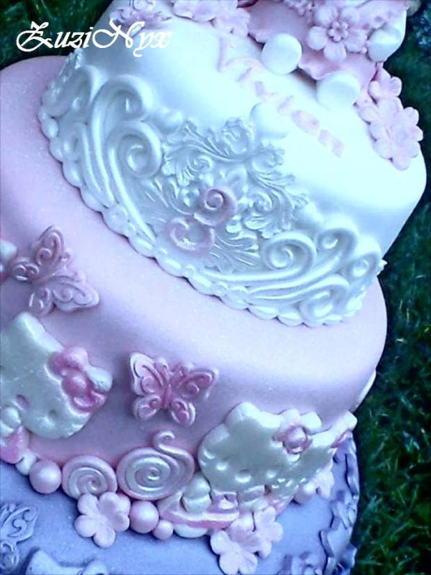 Detail Kitty, torta, Rozprávkové torty, ZuziNyx, 1