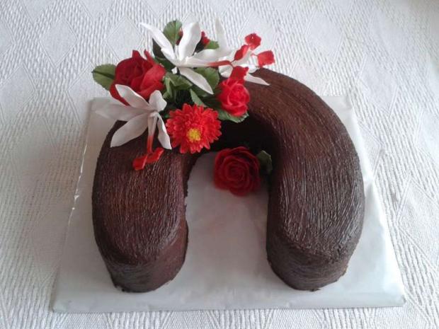 Podkova čokoládová, torta, Narodeninové torty Podkova čokoládová, torta, Narodeninové torty, ZuzkaM, 1