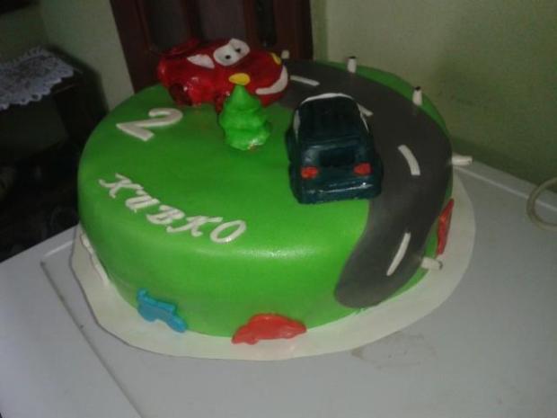 Torta autka, torta, Torty autíčka, vláčiky, HALI123, 1