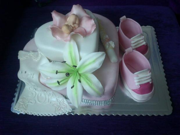 prva krstinova :) aj prva lalia :), torta, Torty na krstiny, monka..., 1