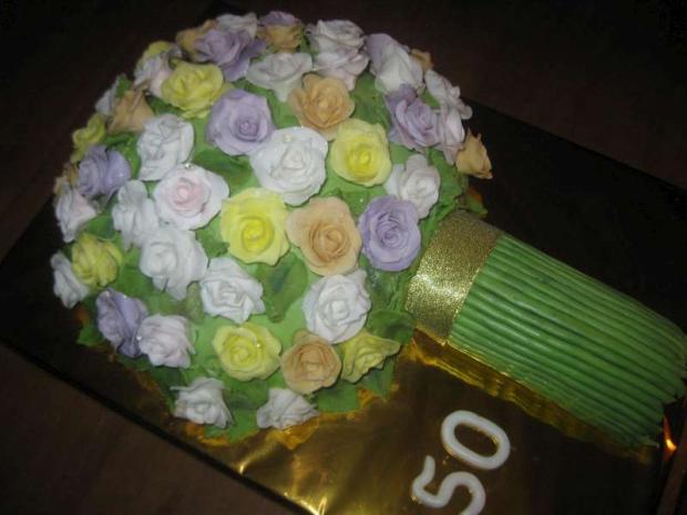 kytica 50 ruží, torta, Netradičné torty kytica 50 ruží, torta, Netradičné torty, evinaf, 1