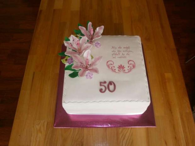 s ľaliami, torta, Narodeninové torty s ľaliami, torta, Narodeninové torty, lesajka, 1