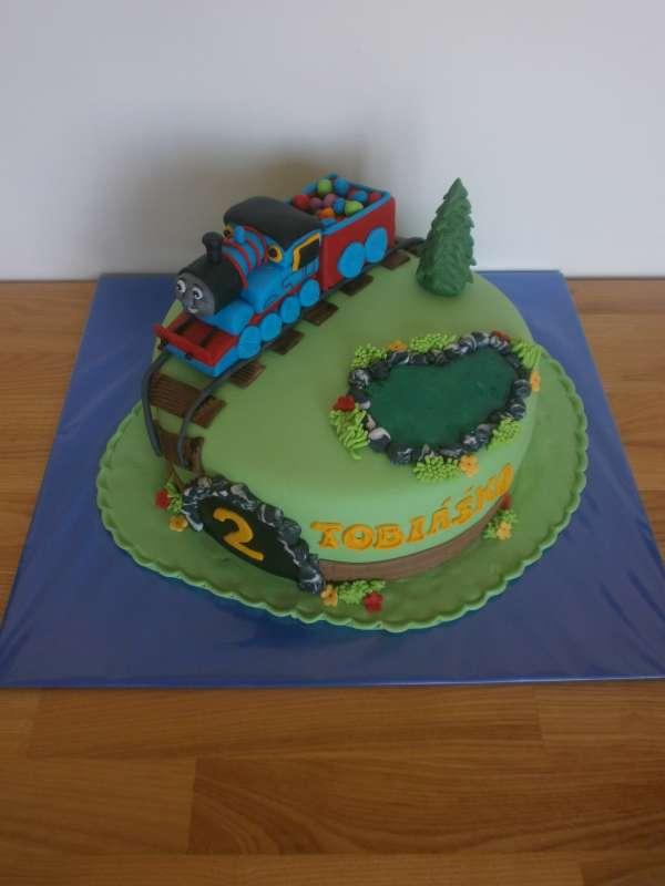 vláčik Tomáš, torta, Torty autíčka, vláčiky vláčik Tomáš, torta, Torty autíčka, vláčiky, lesajka, 1