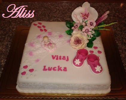 Krstiny Lucka, torta, Torty na krstiny, Aliss, 1
