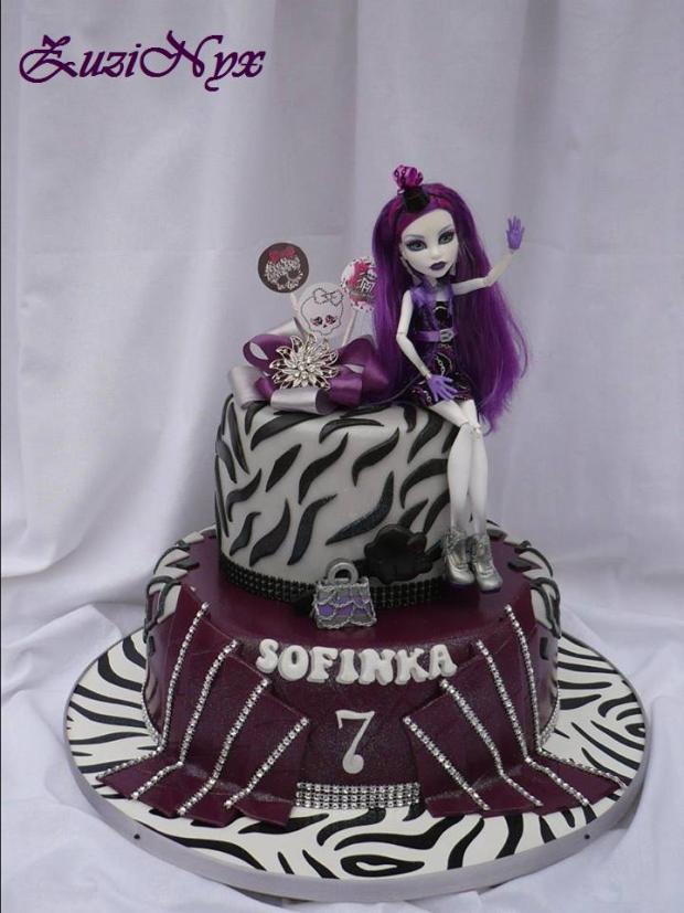Monster High, torta, Narodeninové torty, ZuziNyx, 1