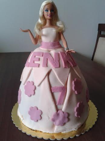 Narodeninová - Barbie, torta, Torty pre dievčatá, Katka_BA, 1