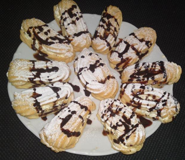 Banániky z odpaľovaného cesta... , torta, Zákusky Banániky z odpaľovaného cesta... , torta, Zákusky, Mariolka, 1