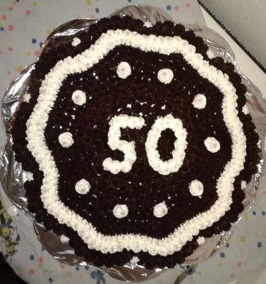 Penová torta 50, torta, Narodeninové torty, Alu123, 1