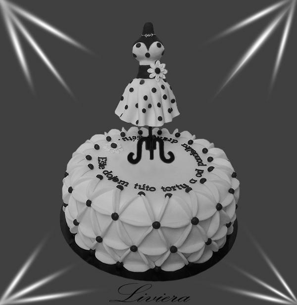šaty, torta, Narodeninové torty šaty, torta, Narodeninové torty, LiViera, 1