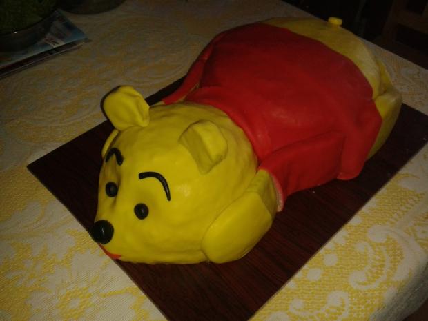 Macko Pú, torta, Rozprávkové torty, Drozdica, 1