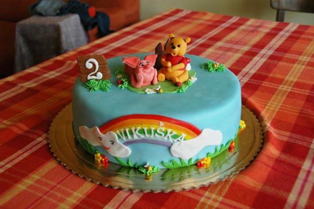 Macko Pu, torta, Rozprávkové torty, Hana.Capkova, 1