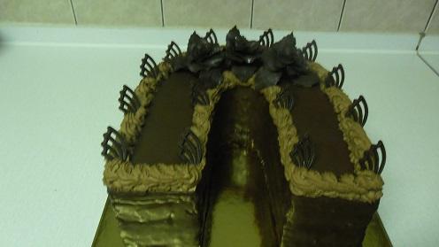 podkova čokoládová , torta, Čokoládové torty podkova čokoládová , torta, Čokoládové torty, Ivka29, 1