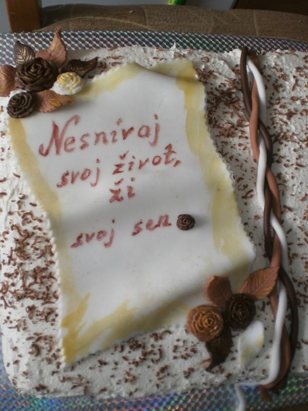 detail telegramu, torta, Ozdoby na torty, alena60, 1