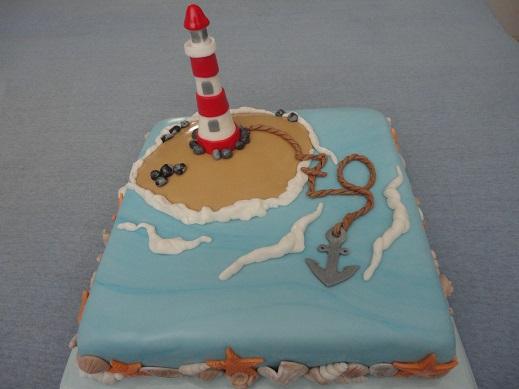 more s majákom, torta, Narodeninové torty, Janka208, 1