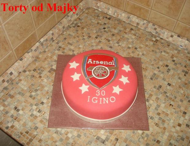 Arsenal - znak, torta, Športové torty, drobecek, 1