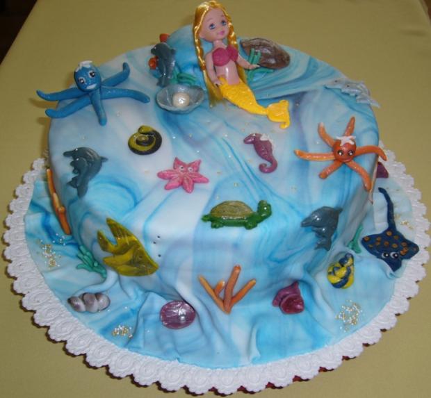 morská víla, torta, Torty pre dievčatá morská víla, torta, Torty pre dievčatá, Tereza474, 1
