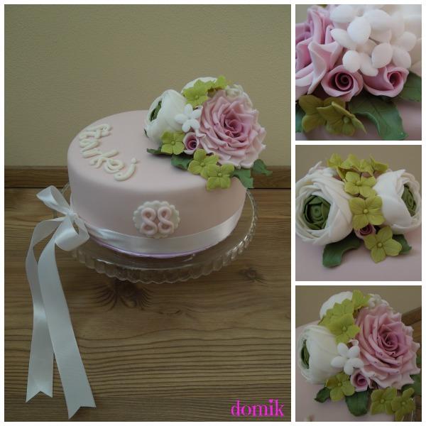 Kvetinova elegancia, torta, Narodeninové torty Kvetinova elegancia, torta, Narodeninové torty, domik, 1