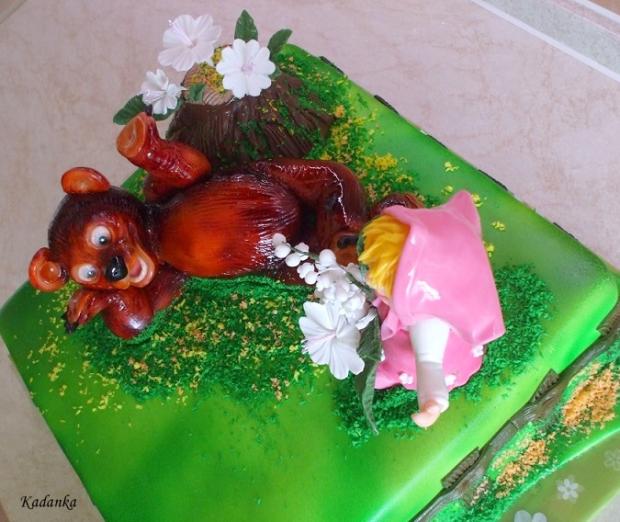 Máša a medveď, torta, Rozprávkové torty Máša a medveď, torta, Rozprávkové torty, Kadanka, 1