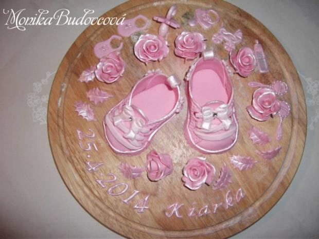 papučky na krstinovú tortičku, torta, Torty na krstiny, kusbabo, 1