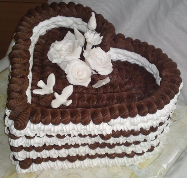 Penová...svadobná., torta, Svadobné torty, Mariolka, 1