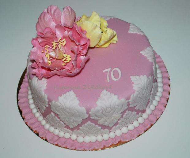 romantika k 70tke, torta, Narodeninové torty romantika k 70tke, torta, Narodeninové torty, Katarina139, 1