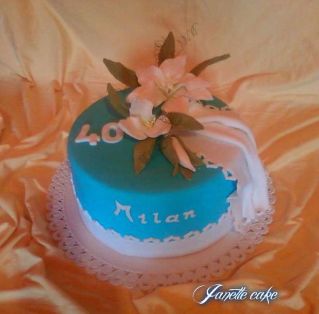 k 40, torta, Narodeninové torty, janette0207, 1
