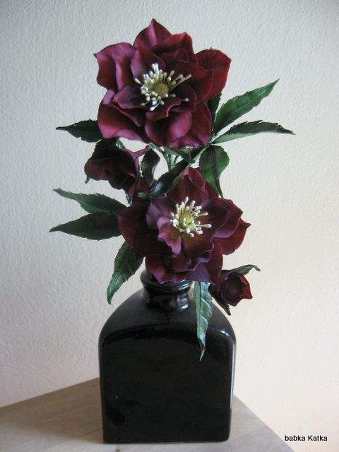 Helleborus orientalis double, torta, Ozdoby na torty Helleborus orientalis double, torta, Ozdoby na torty, babka Katka, 1