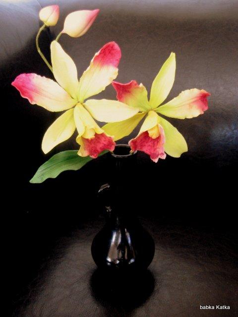 Orchidee, torta, Ozdoby na torty Orchidee, torta, Ozdoby na torty, babka Katka, 1