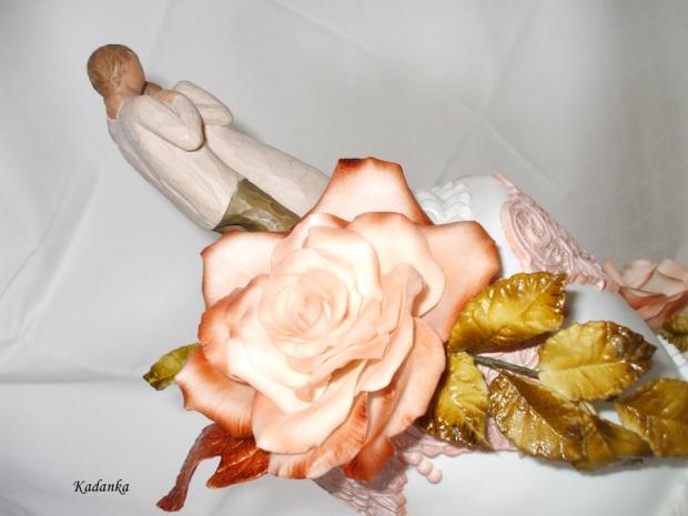 Ruža v staroružovom, torta, Ozdoby na torty, Kadanka, 1