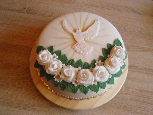 Holubica na birmovku..., torta, Torty na cirkevné sviatky Holubica na birmovku..., torta, Torty na cirkevné sviatky, sonka71x, 1