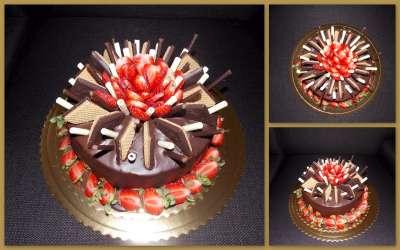 s jahodami, torta, Čokoládové torty s jahodami, torta, Čokoládové torty, katarina79, 1